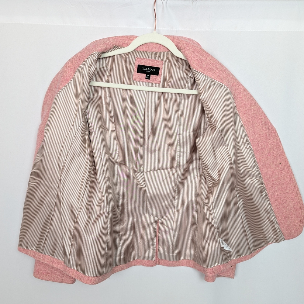 Talbots Herringbone Wool Blazer - image 3